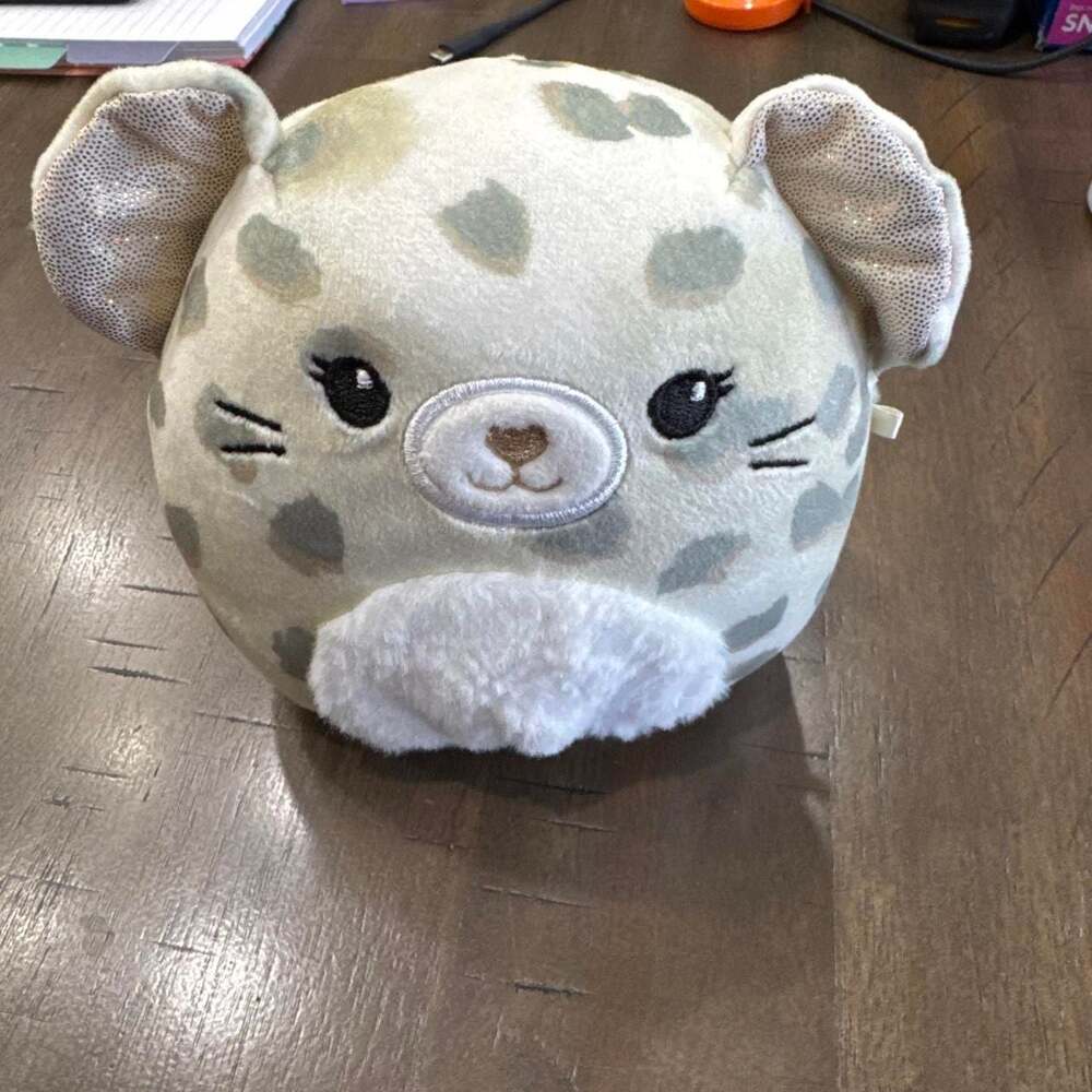 Claire's Squishmallow 6" Grey Cheetah Plush